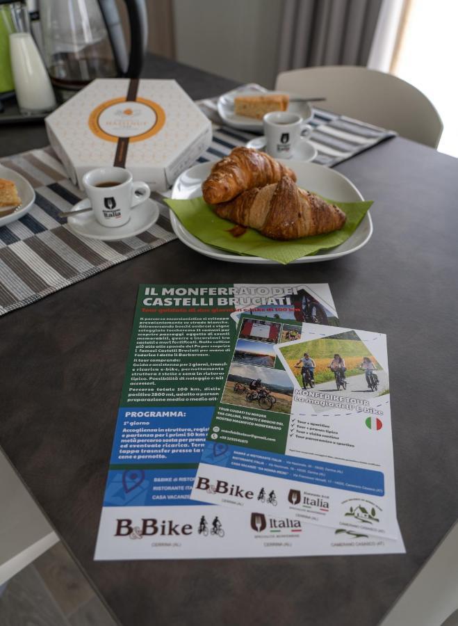 B & Bike Di Ristorante Italia Mombello Monferrato Exterior photo